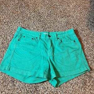 J.Crew‎ Stretch Shorts Casual Everyday Green Size 8